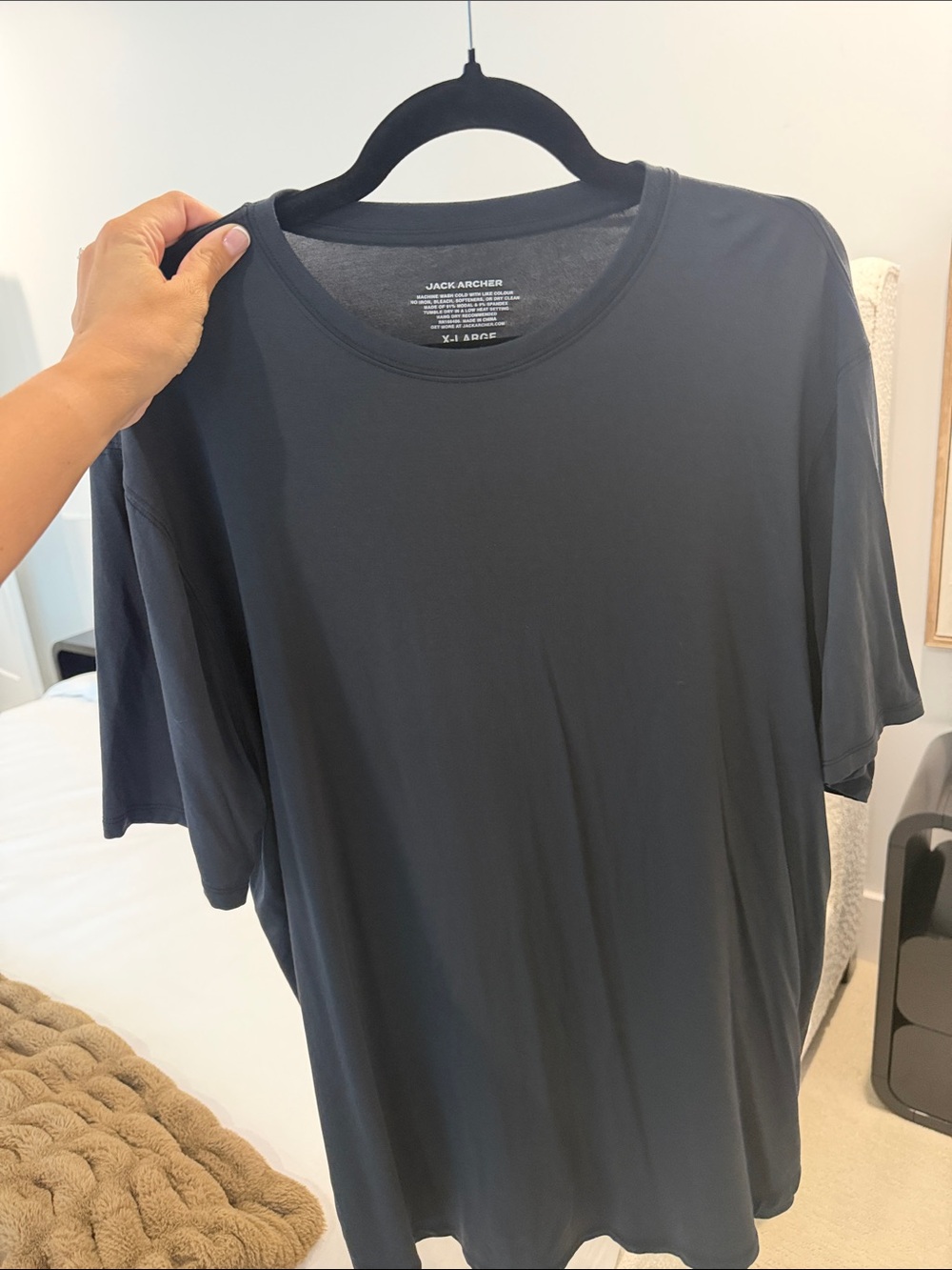 Jack Archer Men’s Black Crew Neck Short Sleeve Tee